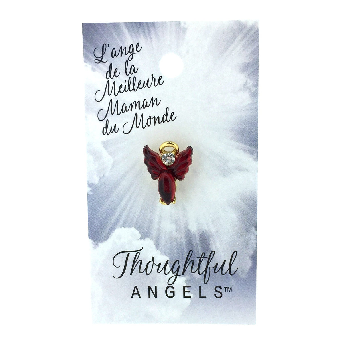 Épinglette « Meilleure maman du monde » de la collection Thoughtful Angels.