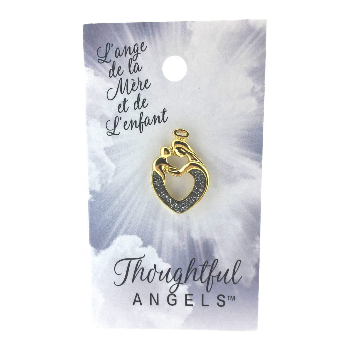 Épinglette « Mère et enfant » de la collection Thoughtful Angels.