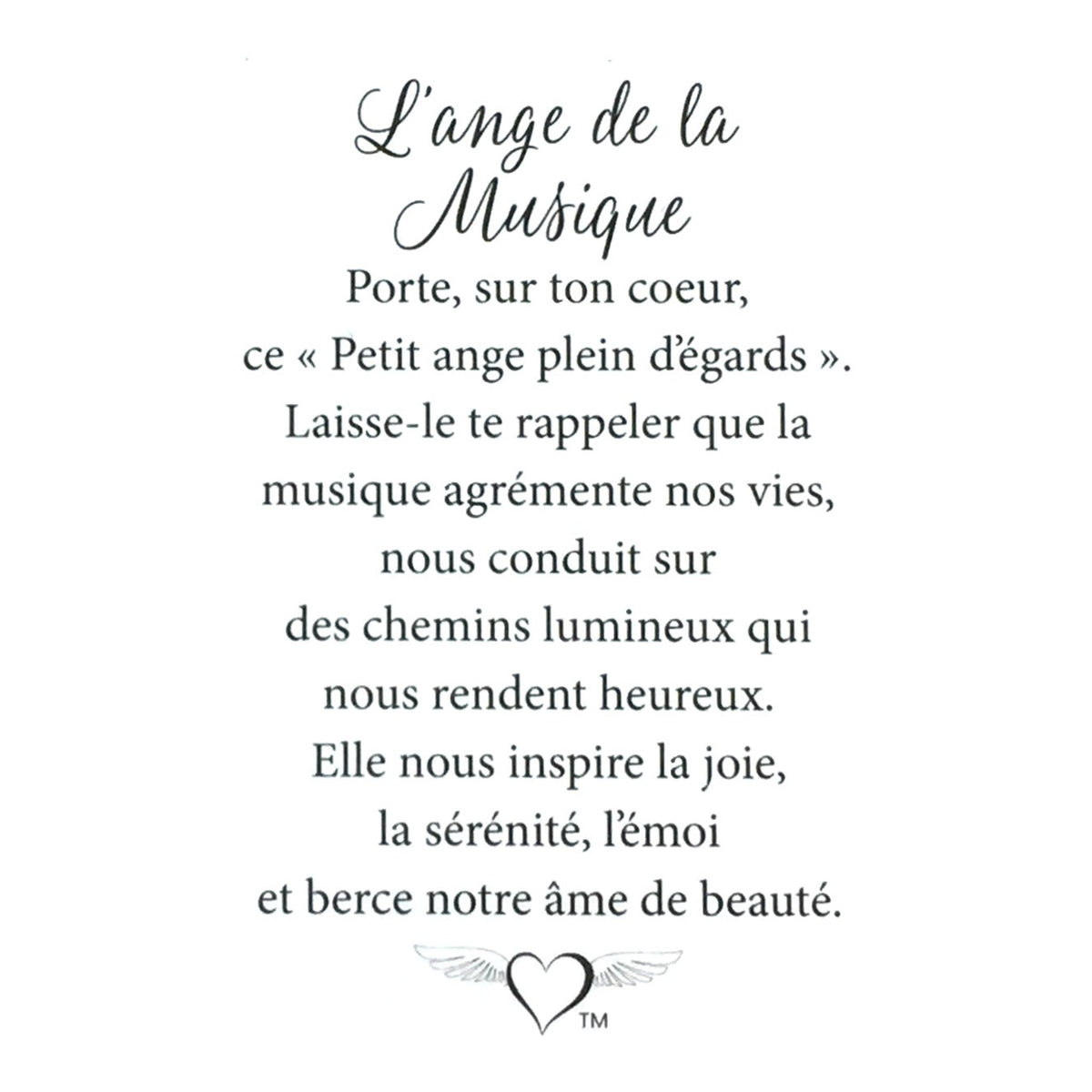 Message en français sur la carte de l’épinglette « Musique ».