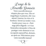 Message en français sur la carte de l’épinglette « Nouvelle demeure ».