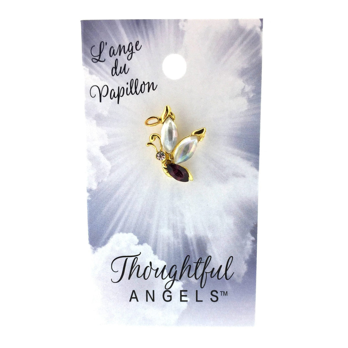 Épinglette « Papillon » de la collection Thoughtful Angels.