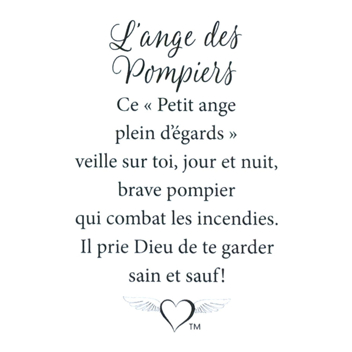 Épinglette « Pompiers » de la collection Thoughtful Angels.