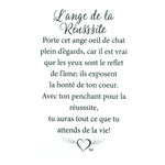 Message en français sur la carte de l’épinglette « Réussite ».