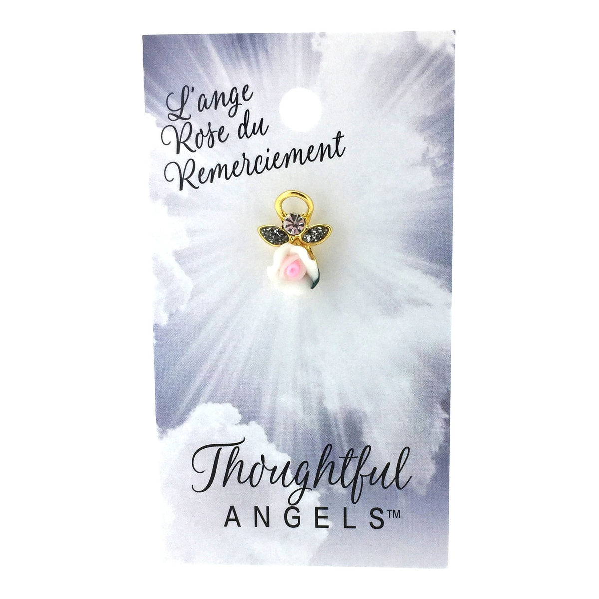 Épinglette « Rose du remerciement » de la collection Thoughtful Angels.