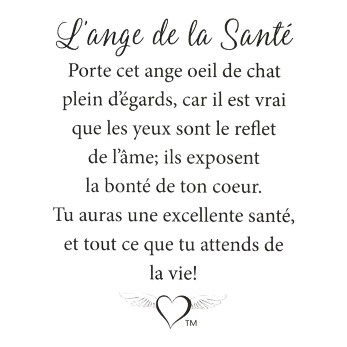 Message en français sur la carte de l’épinglette « Santé ».