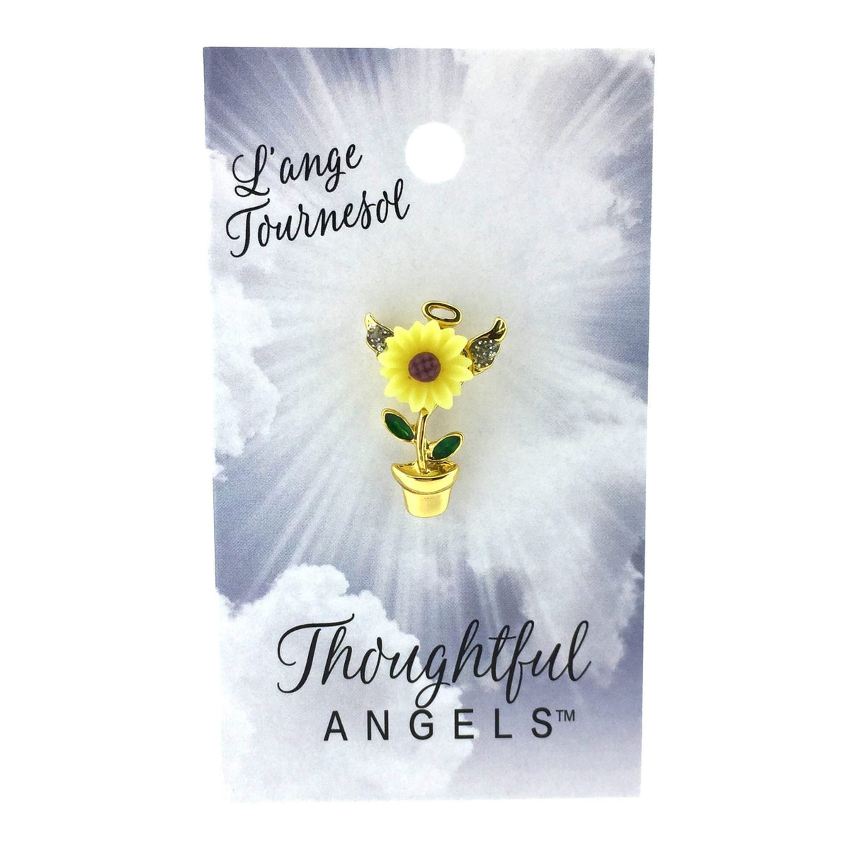 Épinglette « Tournesol » de la collection Thoughtful Angels.