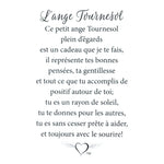 Message en français sur la carte de l’épinglette « Tournesol ».