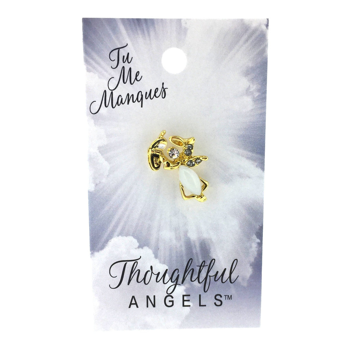 Épinglette « Tu me manques » de la collection Thoughtful Angels.