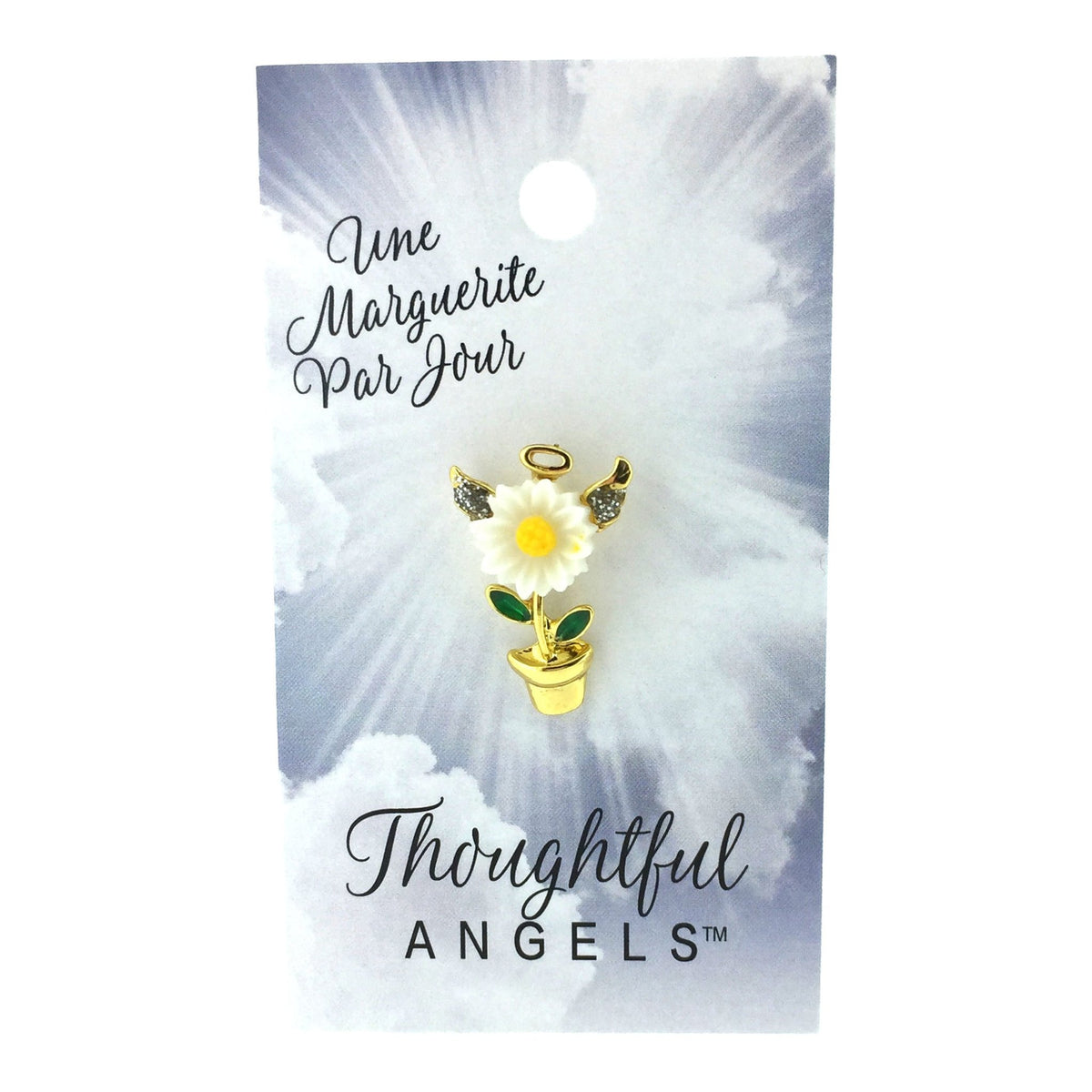 Épinglette « Une marguerite par jour » de la collection Thoughtful Angels.