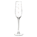 Flûte à champagne à cœurs roses Abbott