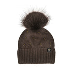 Tuque à perles et revers C2486 – Furlux, brun mélangé