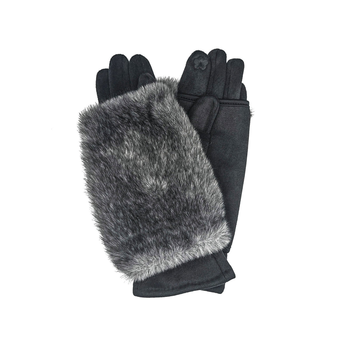 Gants 2 en 1 à couvre-main amovible GL08 – Furlux, charbon mélangé