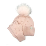 Tuque à perles et revers Furlux C2486, rose — accessoires assortis illustrés