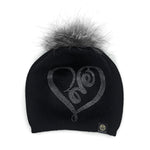 Tuque Love à cœur Furlux B122, noir / argent