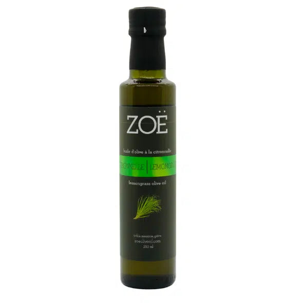 Huile d’olive à la citronnelle Zoé – 250 ml – vue du produit