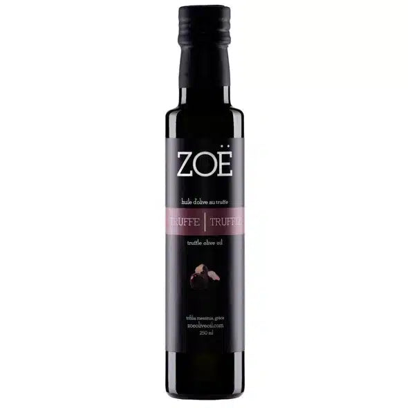 Huile d’olive à la truffe noire Zoé – 250 ml – vue du produit