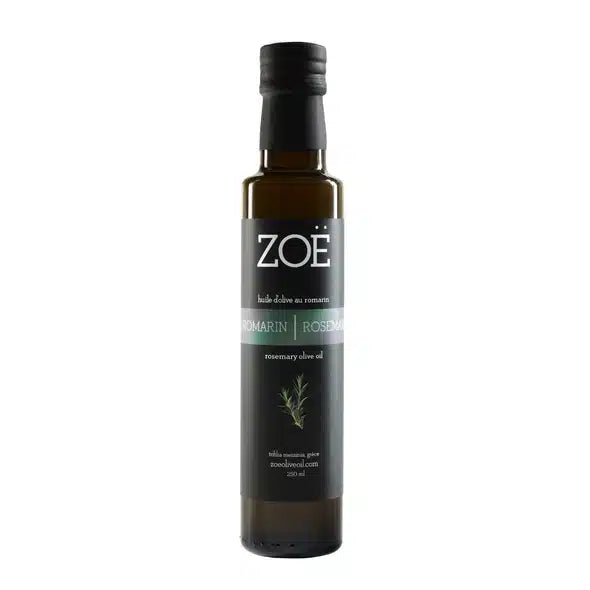 Huile d’olive au romarin Zoé – 250 ml – vue du produit