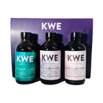 Coffret-cadeau de trois bouteilles KWE pour cocktails