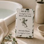 Lait de bain en sachet – Eucalyptus & lime – 75 g de Dot & Lil