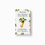 Lait de bain en sachet – Poire & osmanthus – 75 g de Dot & Lil – présentation du produit