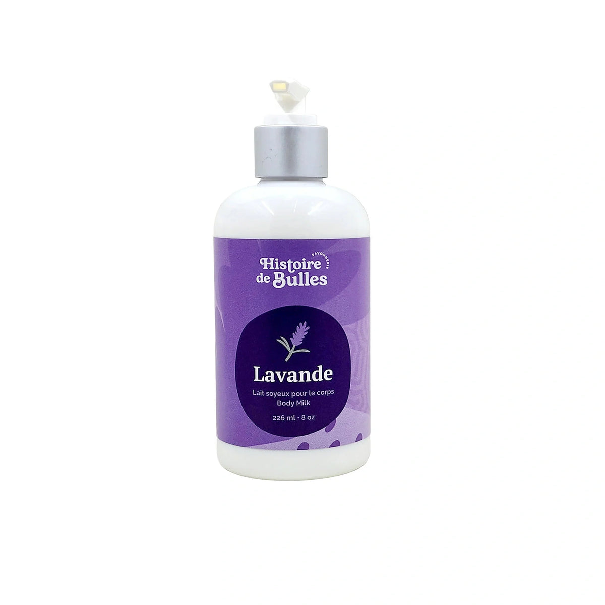 Lait soyeux pour le corps – Lavande Histoire de bulles, présentation du produit