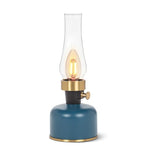 Lampe lanterne DEL bleue à cheminée Abbott