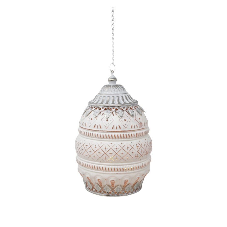 Lanterne Midar rose DEL avec minuterie