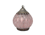 Lanterne ronde rose DEL avec minuterie