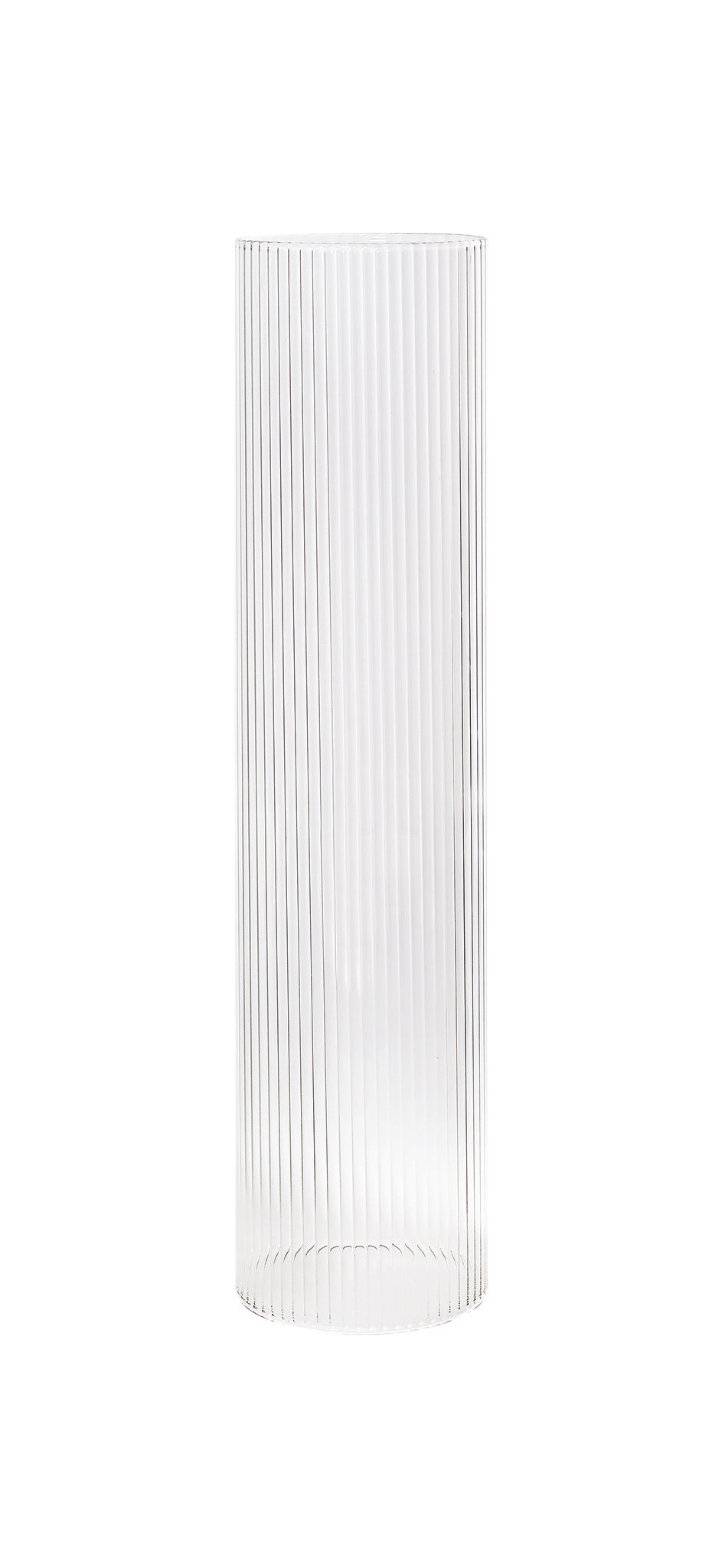 Manchon strié pour bougeoir, 35 cm