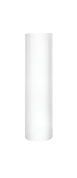 Manchon transparent pour bougeoir, 35 cm