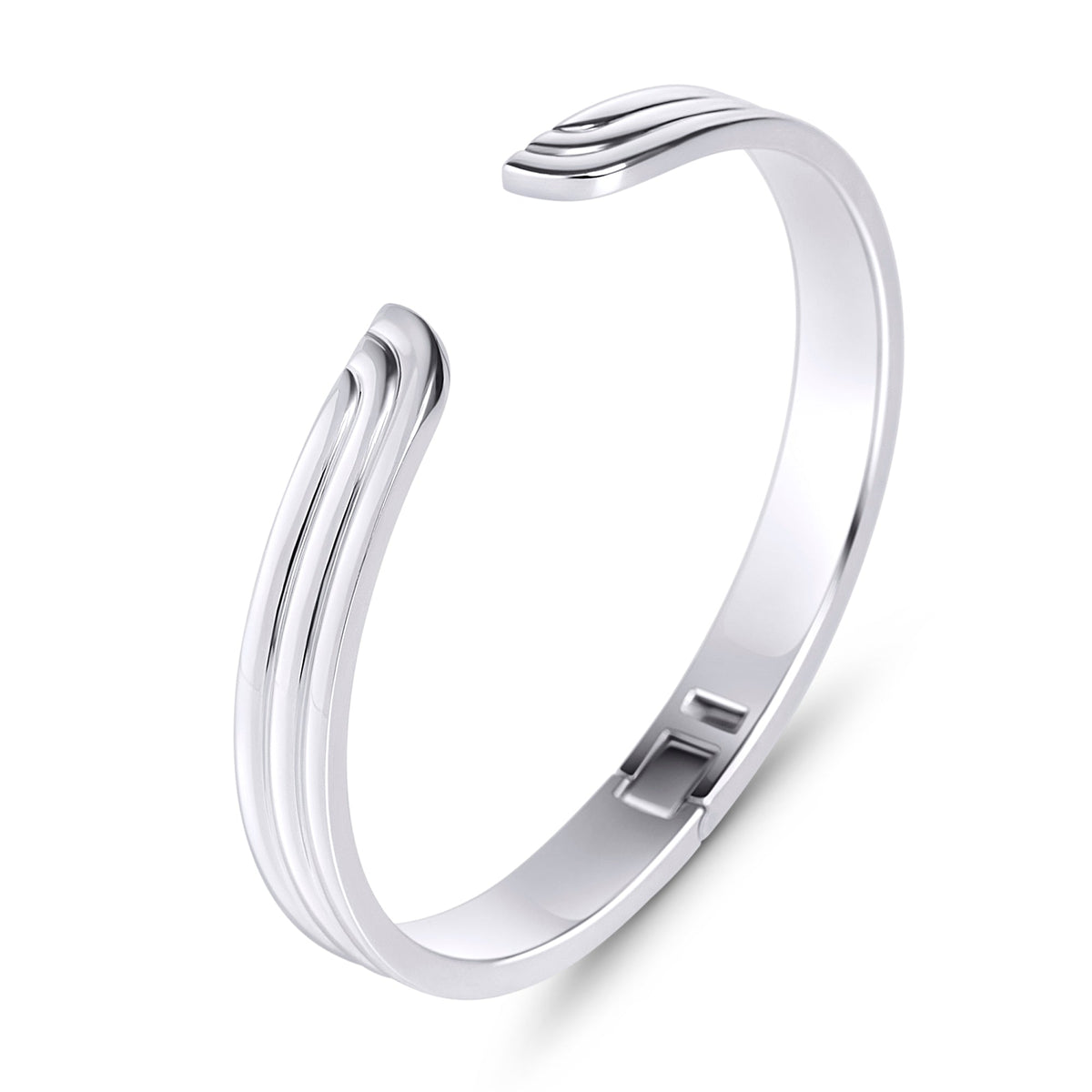 Bracelet Marlow Mia, fini argenté, vue du bijou sur fond blanc