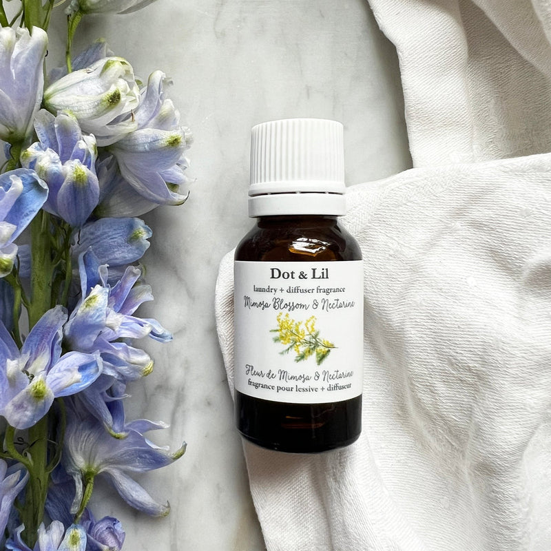 Fragrance Mimosa et Nectarine pour lessive et diffuseur