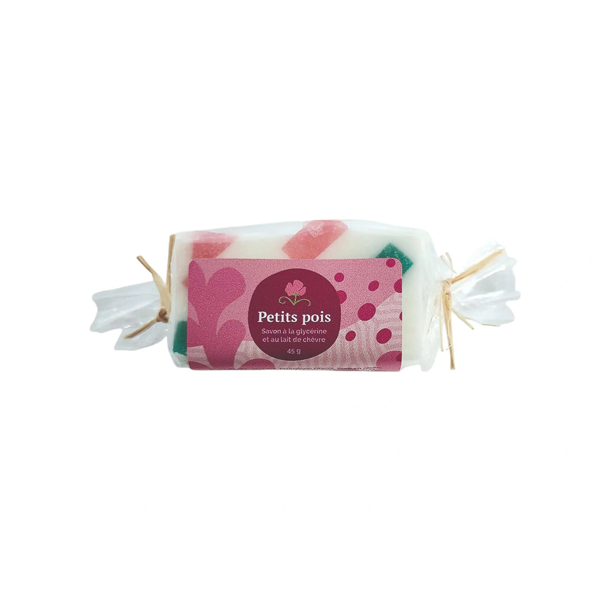 Mini savon au lait de chèvre – Petits pois Histoire de bulles, présentation du produit