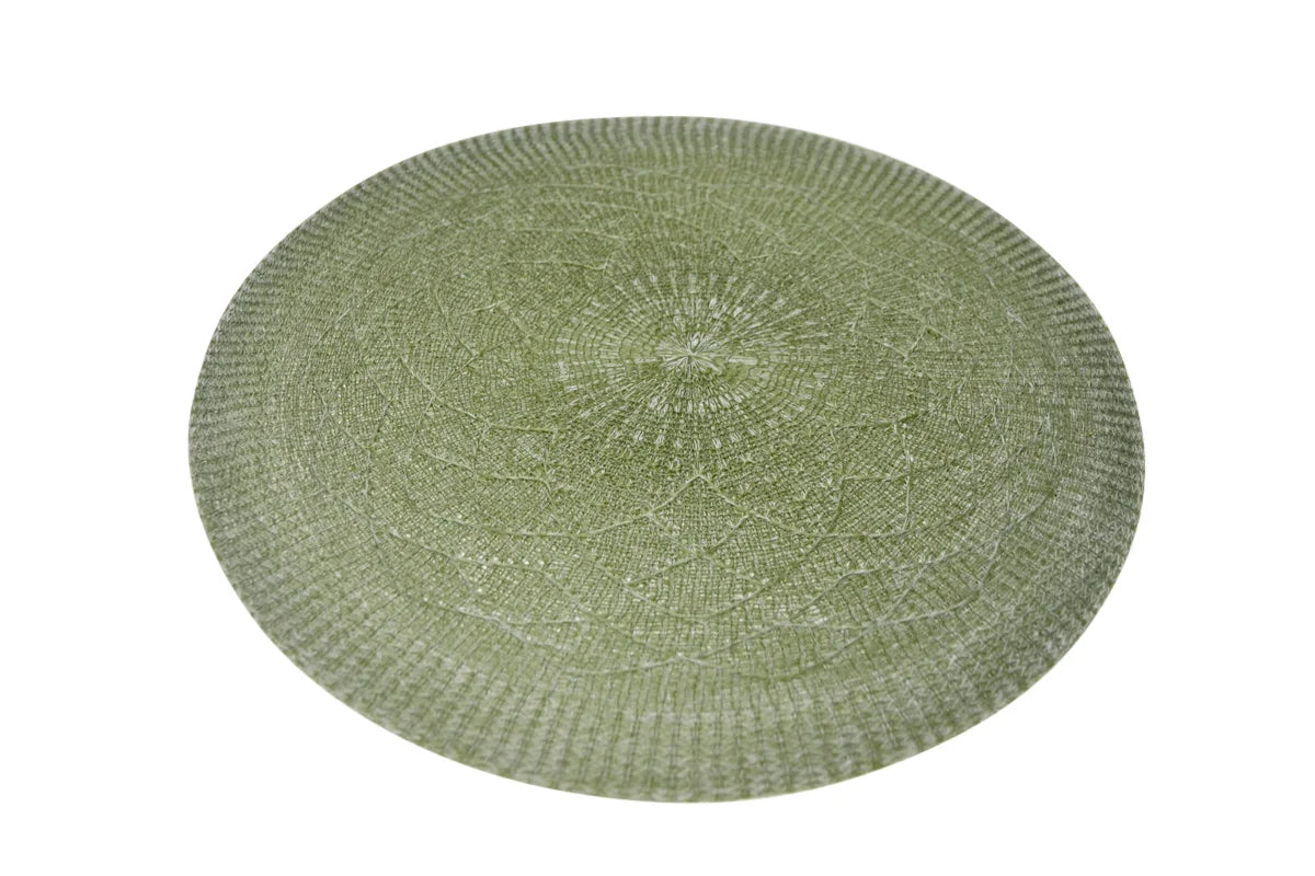 Napperon rond vert
