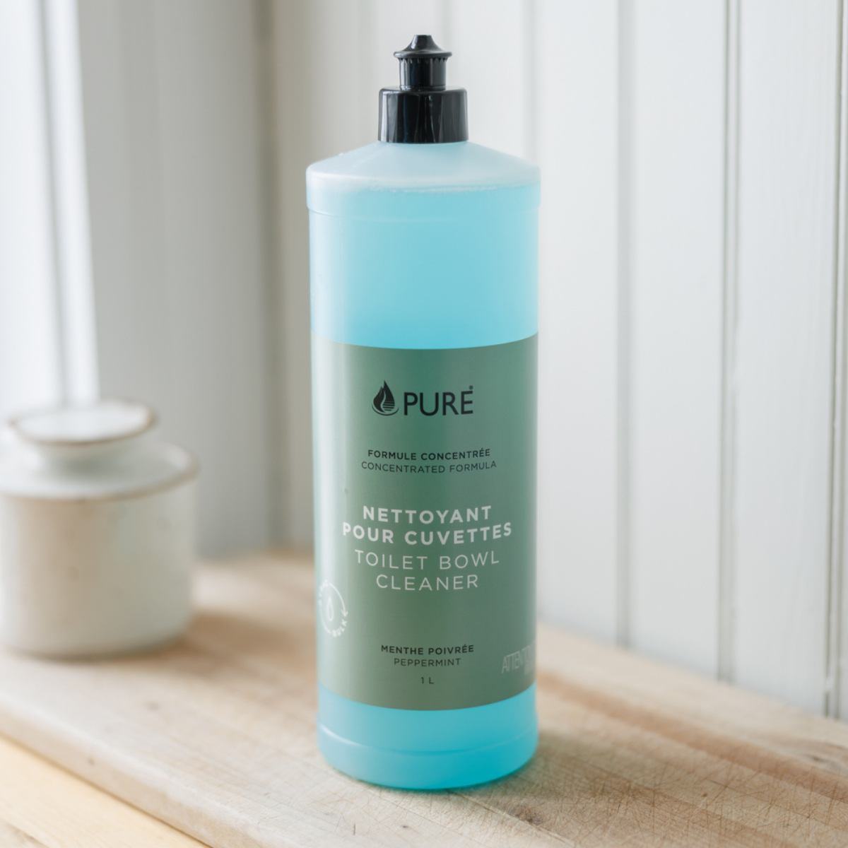 Nettoyant pour cuvettes Pure – 1 L — présentation du produit