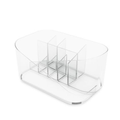 Organiseur à cosmétiques Glam Umbra – Transparent – compartiments de rangement