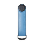 Organiseur de clés en cuir hybride Orbitkey — bleu lac — vue de face