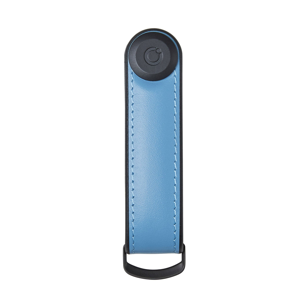 Organiseur de clés en cuir hybride Orbitkey — bleu lac — vue de face