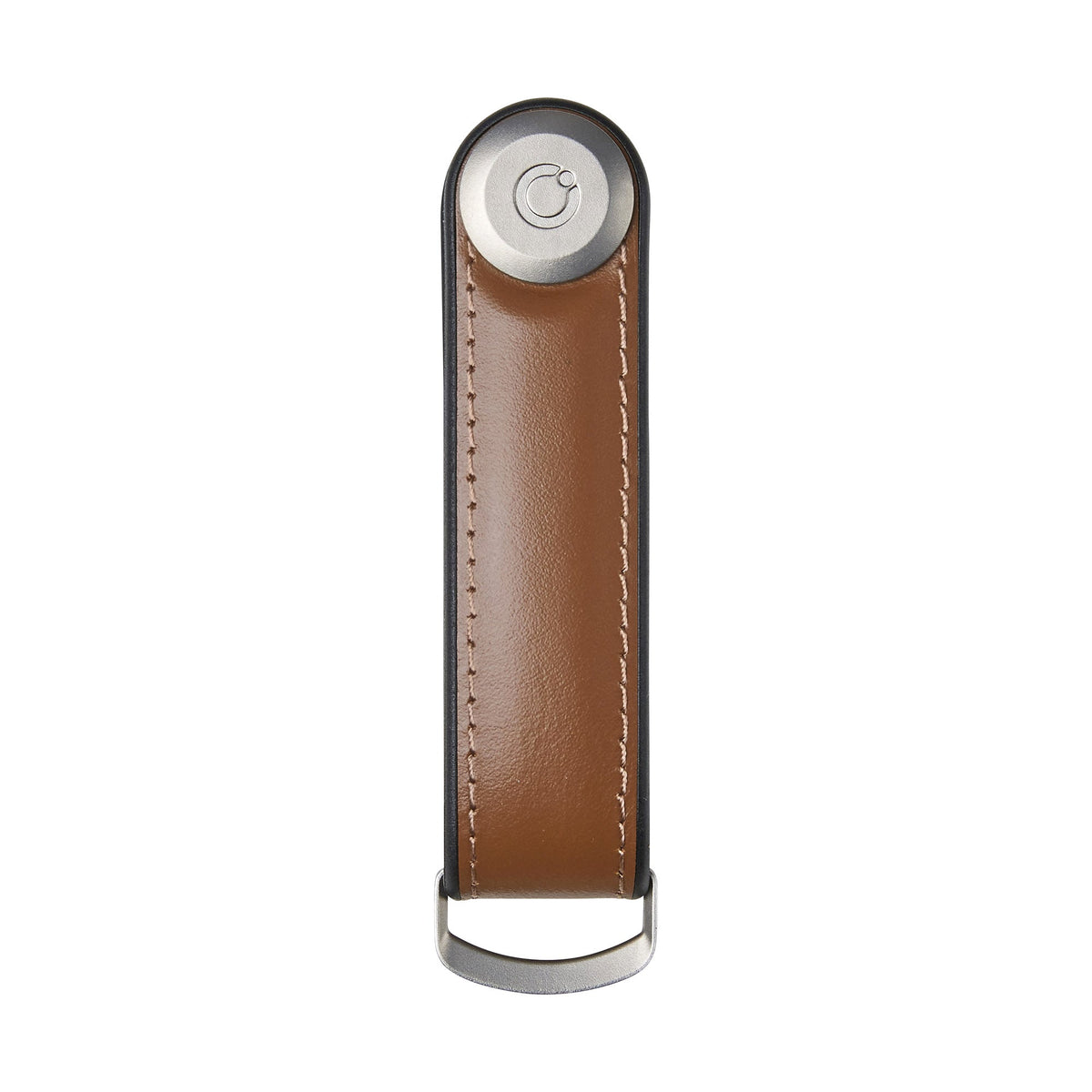 Organiseur de clés en cuir hybride Orbitkey — brun — vue de face