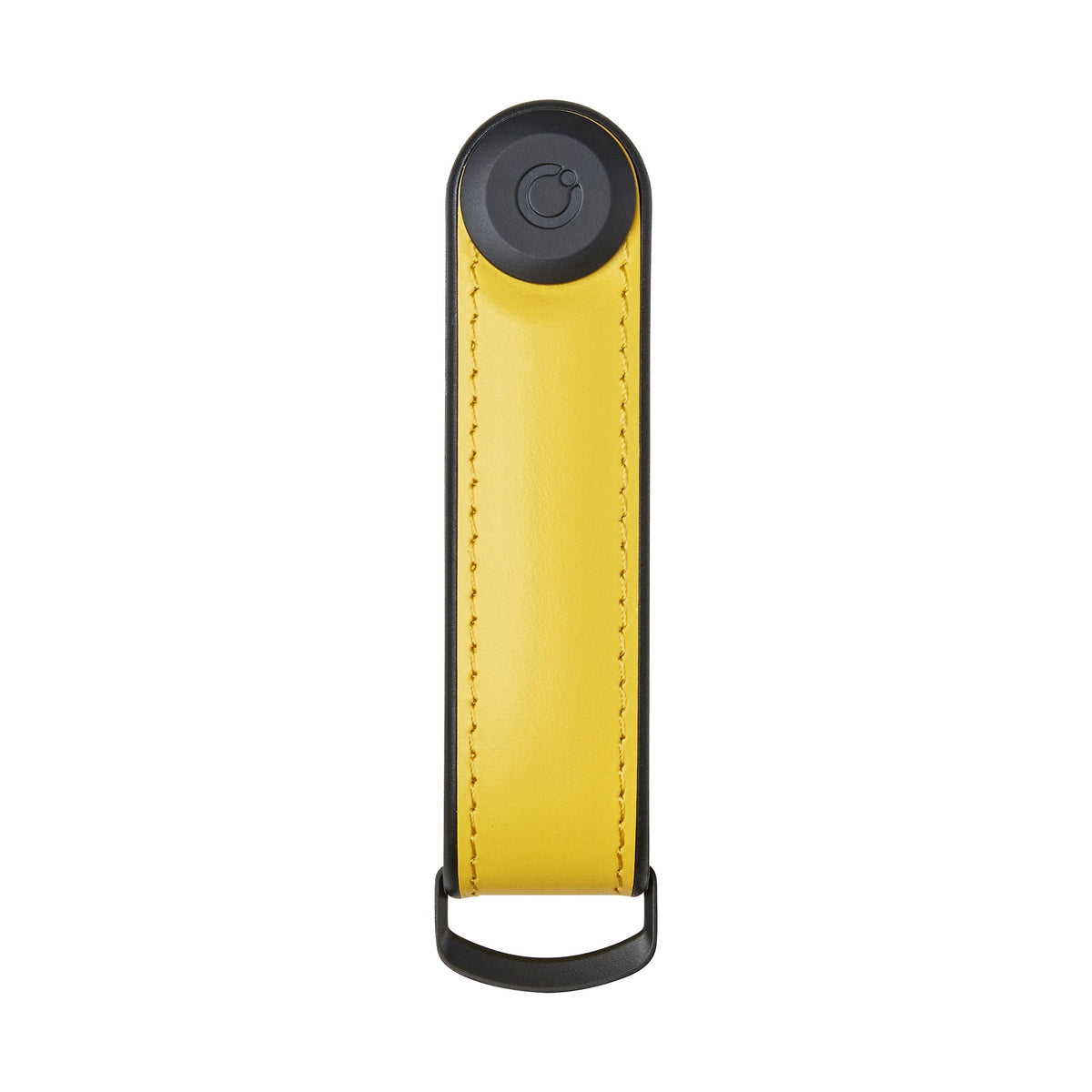 Organiseur de clés en cuir hybride Orbitkey — jaune — vue de face