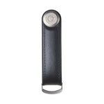 Organiseur de clés en cuir hybride Orbitkey — noir — vue de face