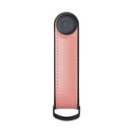 Organiseur de clés en cuir hybride Orbitkey — rose pastel — vue de face