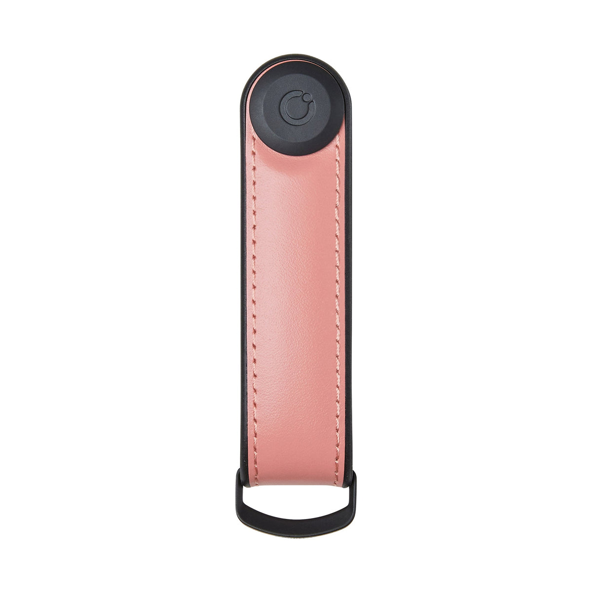 Organiseur de clés en cuir hybride Orbitkey — rose pastel — vue de face