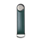 Organiseur de clés en cuir hybride Orbitkey — vert pin — vue de face