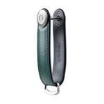 Organiseur de clés en cuir hybride Orbitkey — vert pin — vue du profil