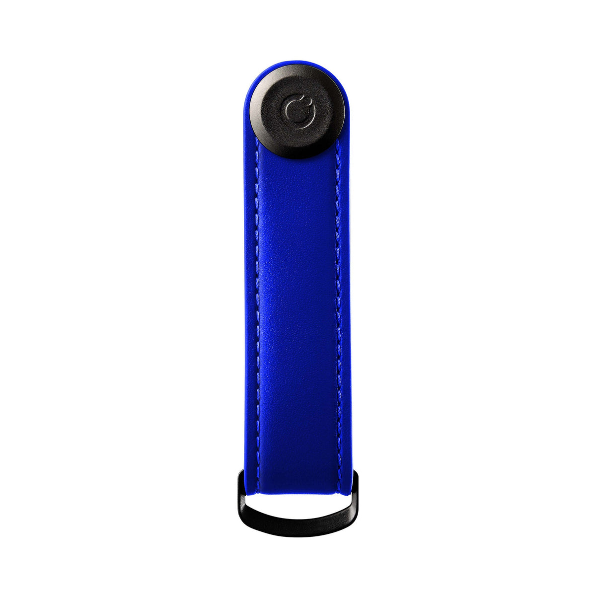 Organiseur de clés en cuir Orbitkey — bleu outremer — vue de face