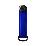 Organiseur de clés en cuir Orbitkey — bleu outremer — vue de face