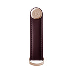 Organiseur de clés en cuir Orbitkey — bordeaux — vue de face
