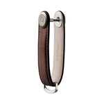 Organiseur de clés en cuir Orbitkey — brun espresso — vue du profil