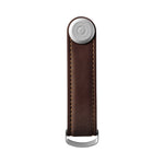 Organiseur de clés en cuir Orbitkey — brun espresso — vue de face